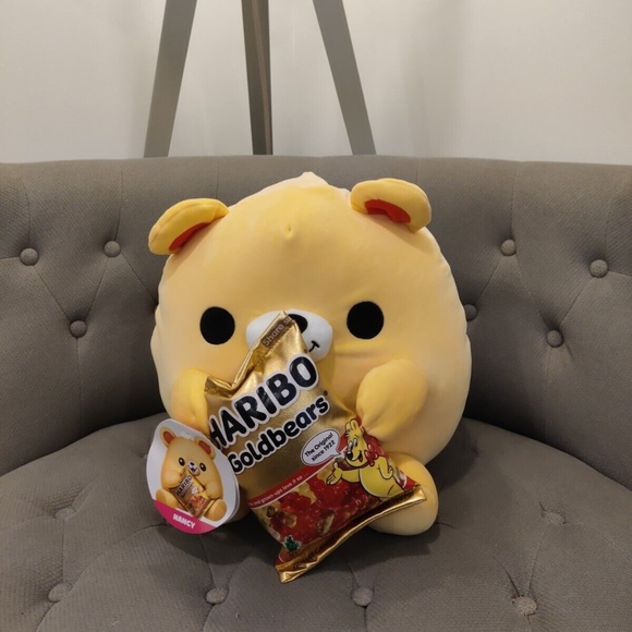 ZURU Snackles Haribo Bear Nancy 14" Plush Super Soft Stuffed Animal Yellow New - Picture 2 of 9